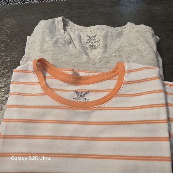 Faded Glory Tops - Women's Faded Glory Tops Bundle of 2 - Size L (12-14) - pre-owned short sleeve